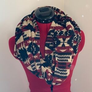 Tribal Pattern Infinity Scarf